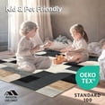 thumbnail image 4 of ODIKA 5'x7' Machine Washable Non-Slip Area Rug, Boho Chic Black & Beige Irregular Shapes High Traffic Rug, Beige, 138439, 4 of 7