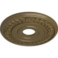 thumbnail image 3 of Ekena Millwork 16 1/4"OD x 3 5/8"ID x 1"P Wreath Ceiling Medallion (Fits Canopies up to 5 1/2"), Hand-Painted Mississippi Mud, 3 of 6