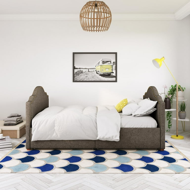 Novogratz boutique emma upholstered daybed with drawers discount