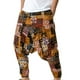 thumbnail image 4 of Pantalones bombachos de cintura media con estampado de encaje a la moda para hombre, pantalones casuales de longitud completa, pantalones de entrepierna para hombre, 4 of 5