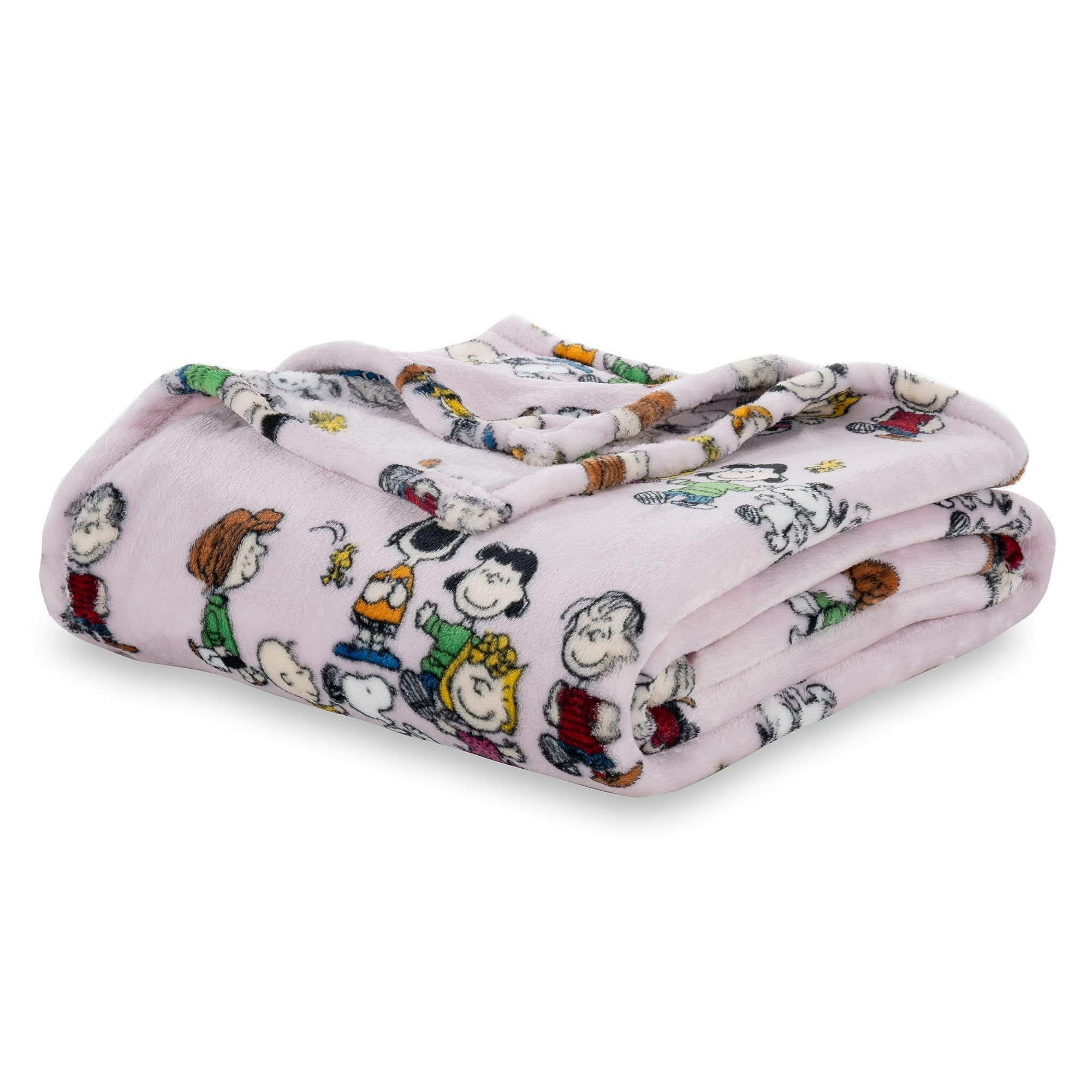 Berkshire Blanket Peanuts VelvetLoft Cute Character Snoopy Plush Blanket Peanuts Laughing Robe Lilac Twin 60 in x 90 in Official Peanuts Product Walmart