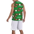 thumbnail image 2 of Naloa Cute Santa Basketball Jersey Reversible Men's Mesh Athletic Sports Shirts Training Practice S-4XLXX-Large, 2 of 6