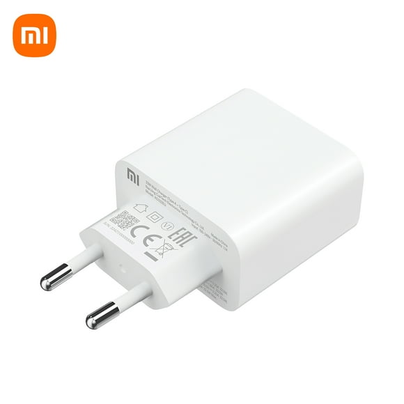 Xiaomi Mi 33W Wall Charger, Dual-port Outlet (Type-A & Type-C Ports) PD Charging, White