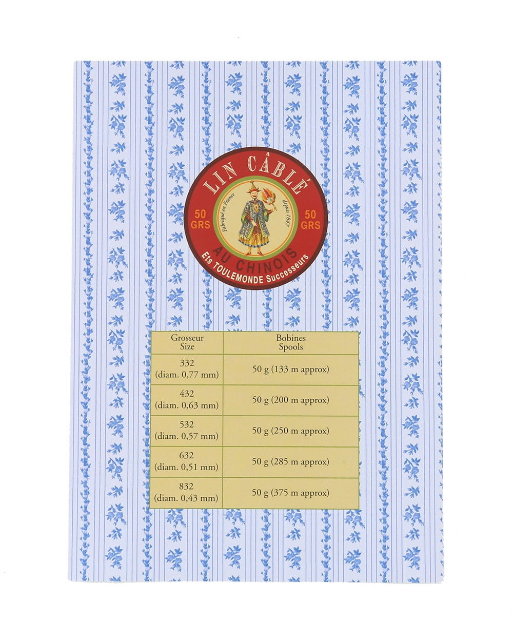 Fil Au Chinois Lin Cable, Waxed Linen Thread, Grass (436)