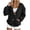 Black, variant on Womens Fall Cardigan Sweatshirt Oversized V Neck Button Down Long Sleeve Winter Casual Open Front Pocket Jacket