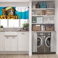 thumbnail image 5 of LALILO Kitchen Curtains and Valances Set of 3 36" Astronaut Window Treatment Tiers for Window Decor, 5 of 5