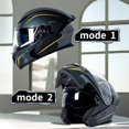 thumbnail image 4 of Cascos de motocicleta Casco integral Cascos de doble lente Cascos renovados Cascos universales para todas las estaciones Cascos de ciclismo de verano Cascos medios Cascos portátiles de moda, 4 of 5
