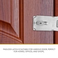 thumbnail image 3 of UPGRATOR 2Pcs Stainless Steel Lock Hasp Latch for Doors with Strong Security and Easy DIY Installation, 3 of 8