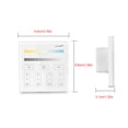 thumbnail image 2 of Panneau de Contrôle d'Éclairage Sans Fil 2.4G 4 Zones Contrôleur de Lumière LED Intelligent pour AC 180-240V, 2 of 8
