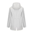 thumbnail image 5 of Women Lightweight Waterproof Parka Hooded Softshell Rain Jacket Warm Windbreaker Long Outdoor Coat with Pockets, 5 of 6