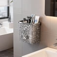 thumbnail image 3 of Small Bathroom Wall Organizer, No Drill Space Saving Bathroom Toiletries Holder for Makeup Brushes Toothbrush Razor, Versatile Kitchen Storage Box for Bedroom Living Room Dorm Vanity,Z2-Grey, 3 of 5