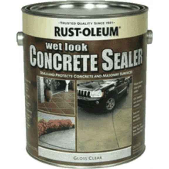Rust-Oleum 239416 Wet Look Concrete Sealer 1Gal - Clear Wet Look