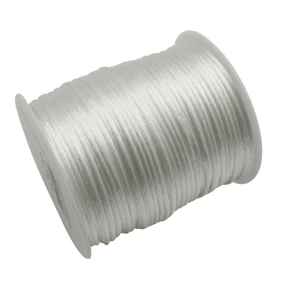 2mm x 100 Yard Rattail Satin Trim Beading Cord Jewelry Making Arts and Crafts Chinese Knot 