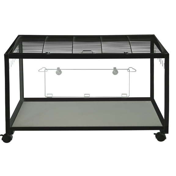 Hamster Cage,Metal Mice and Rat Habitat Stackable with Universal Wheels,Chew-Proof Dual Door Small Animal Habitat,Hamster House for Guinea Pig Gerbil,Homes for Pets Hamster Cage