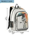thumbnail image 2 of FORMRS School Backpack 17" Student Travel Bag with Laptop Compartment, White Astronaut, 2 of 7