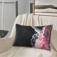 thumbnail image 5 of Daiia Pink White Ocean Waves Bedding Waterproof Pillow Protector Zippered Queen – Bed Bug Proof Pillow Encasement-16"x24", 5 of 6
