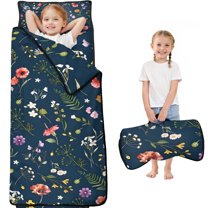 Pioneer Flower Floral Print Pattern Toddler Nap Mats for Kids Preschool,Sleeping Mat Bag or Kids,Toddler Sleeping Bag,Toddler Nap Mat or Daycare