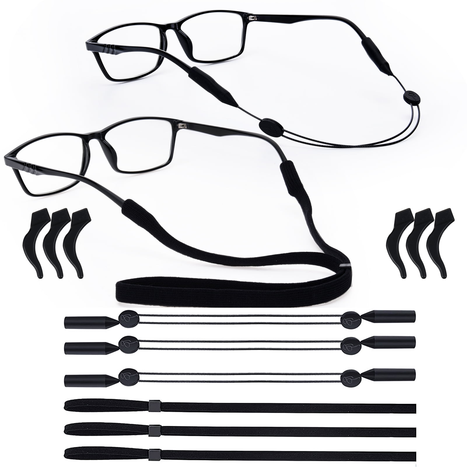 Taihexin 9 Pack Eyeglass Holder Around Neck, Adjustable Eyeglasses