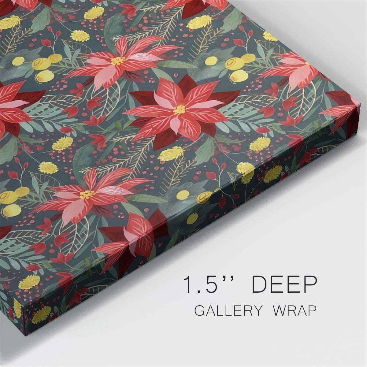 Bright Christmas Night Collection E- Gallery Wrapped Canvas