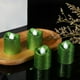 thumbnail image 1 of Pack de 6 luces LED para velas | Juego de velas electrónicas sin llama, plástico dorado, rojo, verde | Alimentado por batería, parpadeo realista, ahorro de energía | Decoración navideña interior, 1 of 6