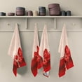 thumbnail image 2 of Beautiful Heart Bowknot Dish Towels Set of 1, Valentines Day Washable Tea Towels Dishcloths Lint-Free 18x28 Inch Fast Drying for Home Kitchen Clean, 2 of 7