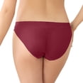 thumbnail image 5 of COMVALUE Mia Medium Coverage Hipster Stretch Breathable Panties For Women (Wine, S), 5 of 5
