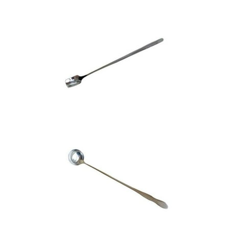 

2x Multi-purpose Stainless Steel Long Handled Spoon Stirring Spoon for Wax