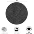 thumbnail image 2 of HOMEMONDE 8 ft Round Black Jute Rug - Handwoven Braided Reversible Rug - Eco-friendly Bohemian Farmhouse Accent Rug - Ideal for High Traffic Area, Farmhouse & Hallway, 2 of 5