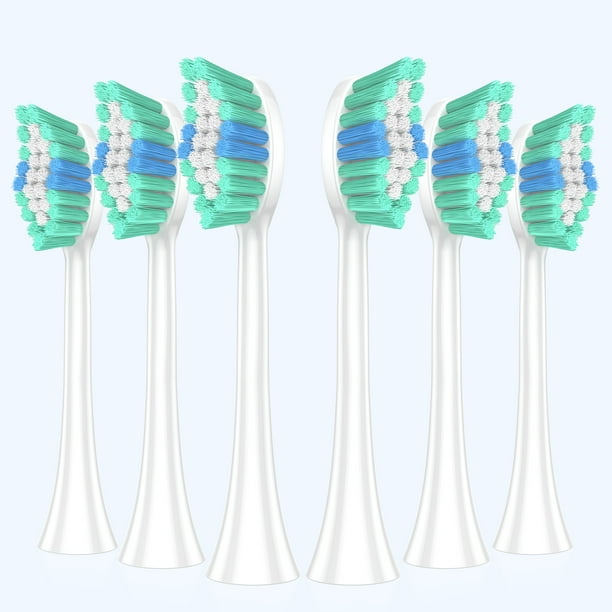 PTOOTP - 6 cabezales de repuesto para cepillo de dientes eléctrico COSLUS (compatibles con el cepillo de dientes COSLUS)