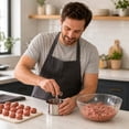 thumbnail image 6 of Meatball Maker - 1Pc Stainless Steel 6 Hole Hand Press Tool for Fish Pork Veggie Balls, 6 of 8