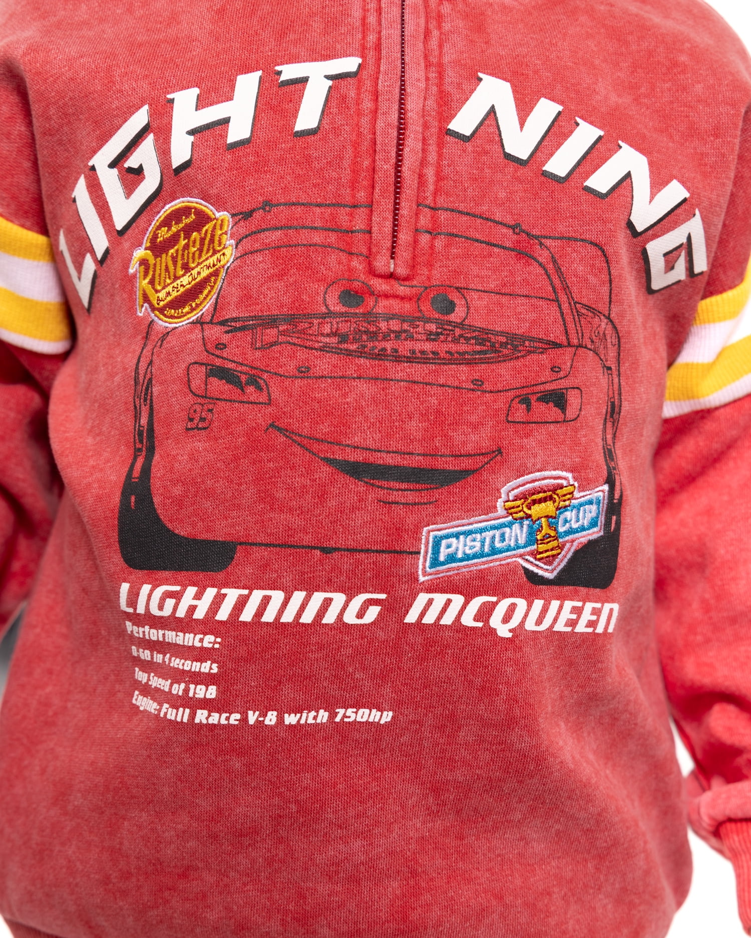 Pixar Cars Toddler Boys Quarter Zip Pullover and Pants Set, 2-Piece, Sizes 12M-5T