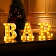 thumbnail image 3 of Alphabet BAR LED Light Letter Decorative Lamp Light LED Alphabet White Solid Letters for Party Wedding Decoration, 3 of 7