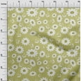 thumbnail image 3 of oneOone Polyester Spandex Olive Green Fabric Florals Dress Material Fabric Print Fabric By The Yard 56 Inch Wide, 3 of 5