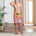 thumbnail image 2 of Rateoe Flamingo Riding a Bicycle Pattern Men’s Ultra-Soft Comfy Pajama Lounge Pants Sleepwear,Comfortable Lounge Wear,lightweight Pajamas, Casual Home Wear-X-Large, 2 of 6