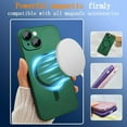 thumbnail image 2 of Magnetic Case for iPhone 15 Phone Case for Women Men, Cute Matte Luxury Soft Metallic Luster Design with Camera Lens Protector, Compatible with Magsafe Case for iPhone 15 6.1" -Green, 2 of 13