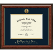 The University of Akron College of Business Administration Diploma Frame, Document Size 11" x 8.5"