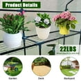 thumbnail image 4 of 56x56x75 Inches Portable Walk-In Greenhouse, 3-Tier 6-Shelf Heavy-Duty Steel Frame, for Indoor Outdoor Garden Patio Backyard, 4 of 6