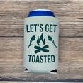 thumbnail image 3 of Camping Can Cooler, Let's Get Toasted, Funny Camping Trip Coolies, Camping Trip Kit and Gift Ideas, Outdoor Drink Accessory (Sandstone), 3 of 5