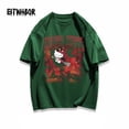 thumbnail image 1 of Camiseta Kawaii Hello Kitty Anime Sanrio Y2K algodón puro manga corta moda calle americana Retro suelta amantes Top, 1 of 4
