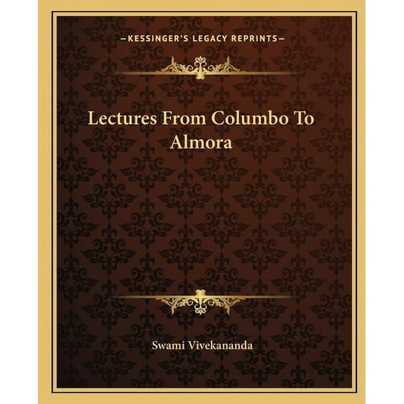 Lectures From Columbo To Almora (Paperback)