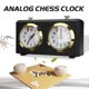 thumbnail image 2 of Accesorios para temporizador de juego mecánico portátil Reloj de ajedrez analógico retro Regalo Cuenta atrás Competición profesional internacional, 2 of 5