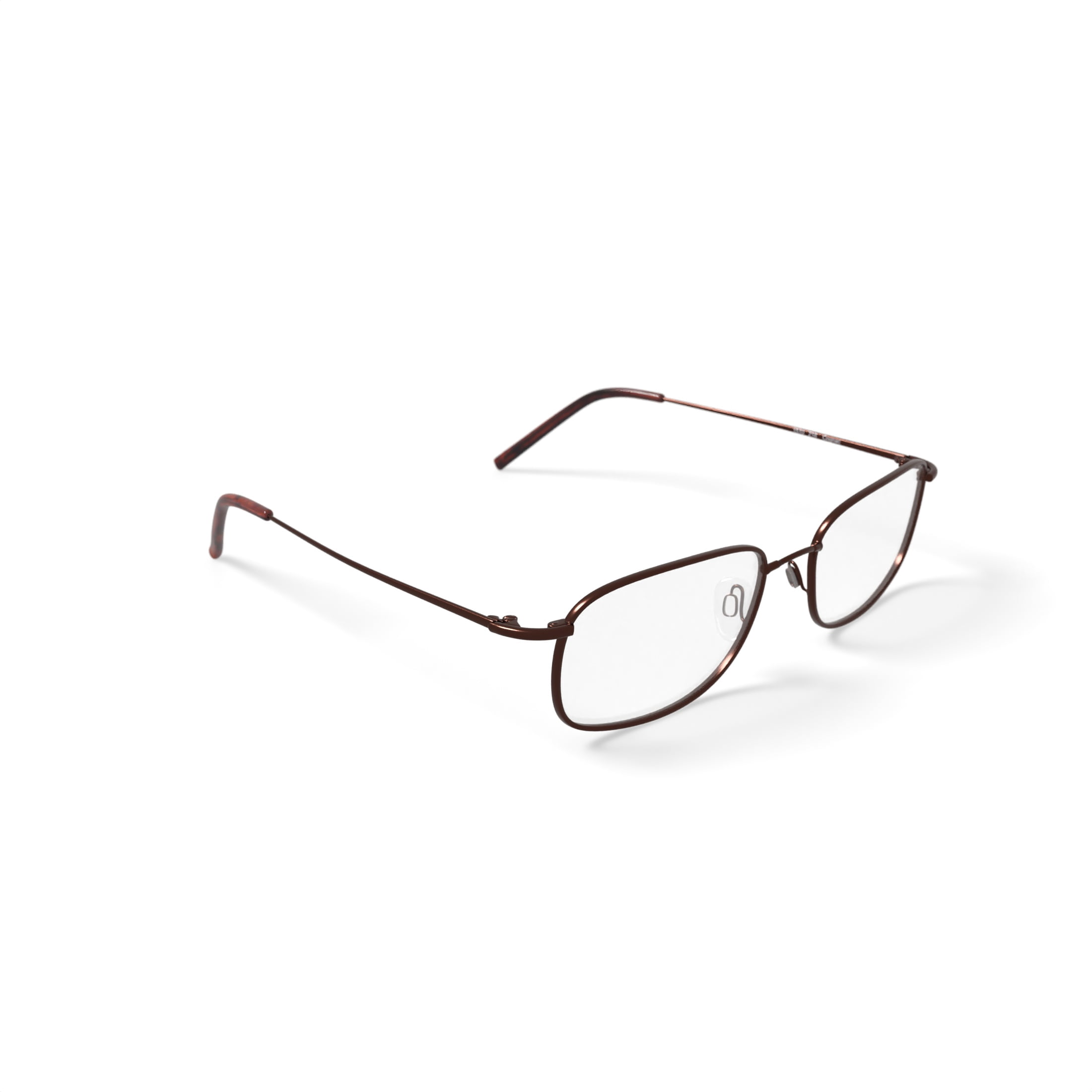 Ti-Flex Eyeglasses Frames ONLY T1510 Cognac Full rim 55-18-145 brown Tiflex Men main image 2