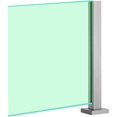 thumbnail image 1 of MLYYJH Glass Railing Post for Outdoor Pool - Deck/Commercial/Corridor/Lofts Fence Column System Glass Clip, Sliver Steel, Easy to Install, 5/16" 3/8" 1/2" 9/16" Thick Tempered Glass Panels, 1 of 1