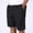 Black, variant on FUZHIQ Mens Shorts Casual 9 Inch Inseam Solid Color Drawstring Elastic Waist Boxer Shorts Comfortable Summer Beach Shorts Solid Splice Pocket,XXXXL