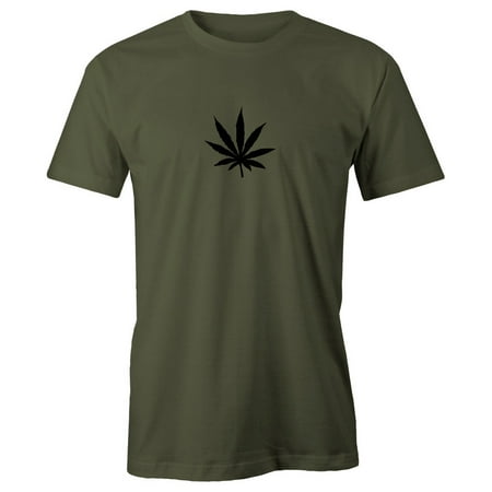 Grab A Smile Marijuana Leaf Adult Short Sleeve 100% Cotton (Best Light For Marijuana)