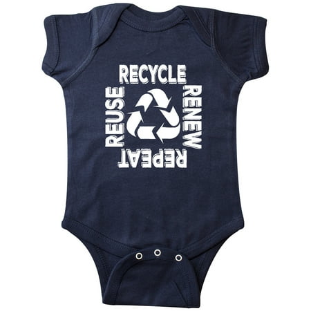 

Inktastic Recycle Renew Reuse Repeat Earth Day Gift Baby Boy or Baby Girl Bodysuit