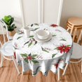 thumbnail image 3 of Merry Christmas Tablecloth Xmas Round Tablecloth 60 Inch Holiday Washable Table Cloth Cover for Farmhouse Outdoor Picnic Home Kitchen Party Decor, 3 of 6