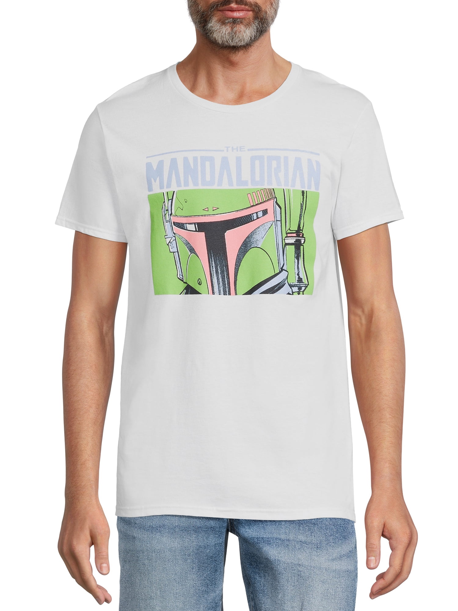 Star Wars Men's Grogu and Boba Fett Graphic Tees, 2-Pack