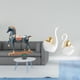 thumbnail image 2 of Figura de caballo,Figura de caballo Escultura animal coleccionable,Adorno de centro de mesa con estatua de caballo de resina,estatua de cisne,Estatuas y figuritas de cisne de cerámica modernas, 2 of 8