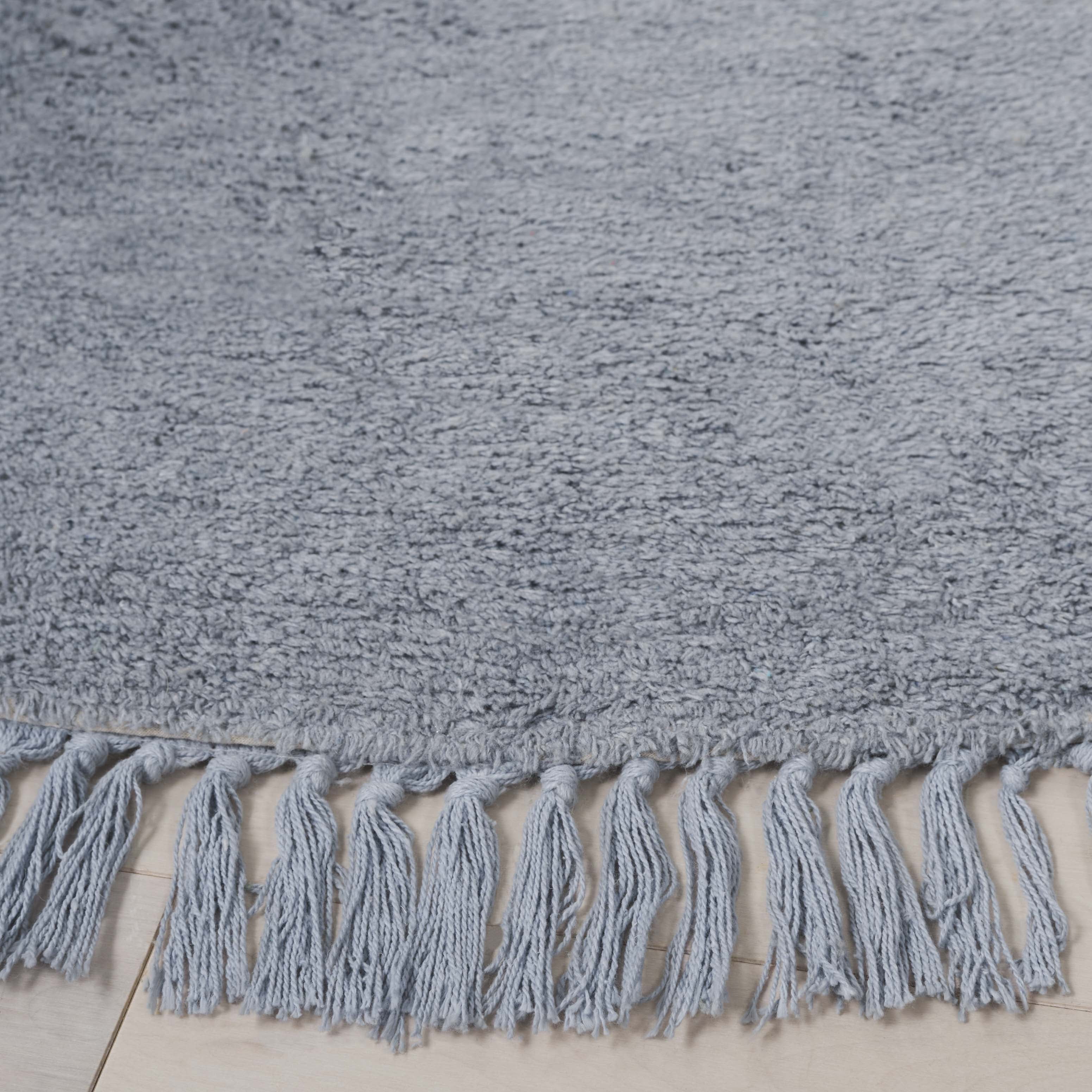 Safavieh Easy Care Frosina Solid Area Rug, Blue, 3' x 3' Round